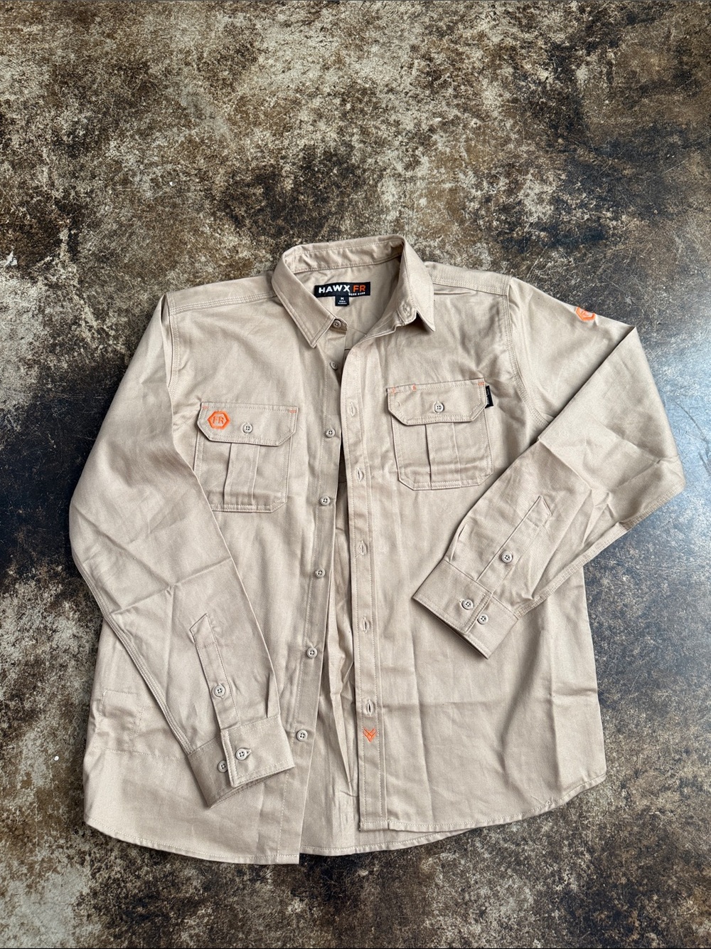Men’s Hawx FR Woven Long Sleeve Button Down Work Shirt